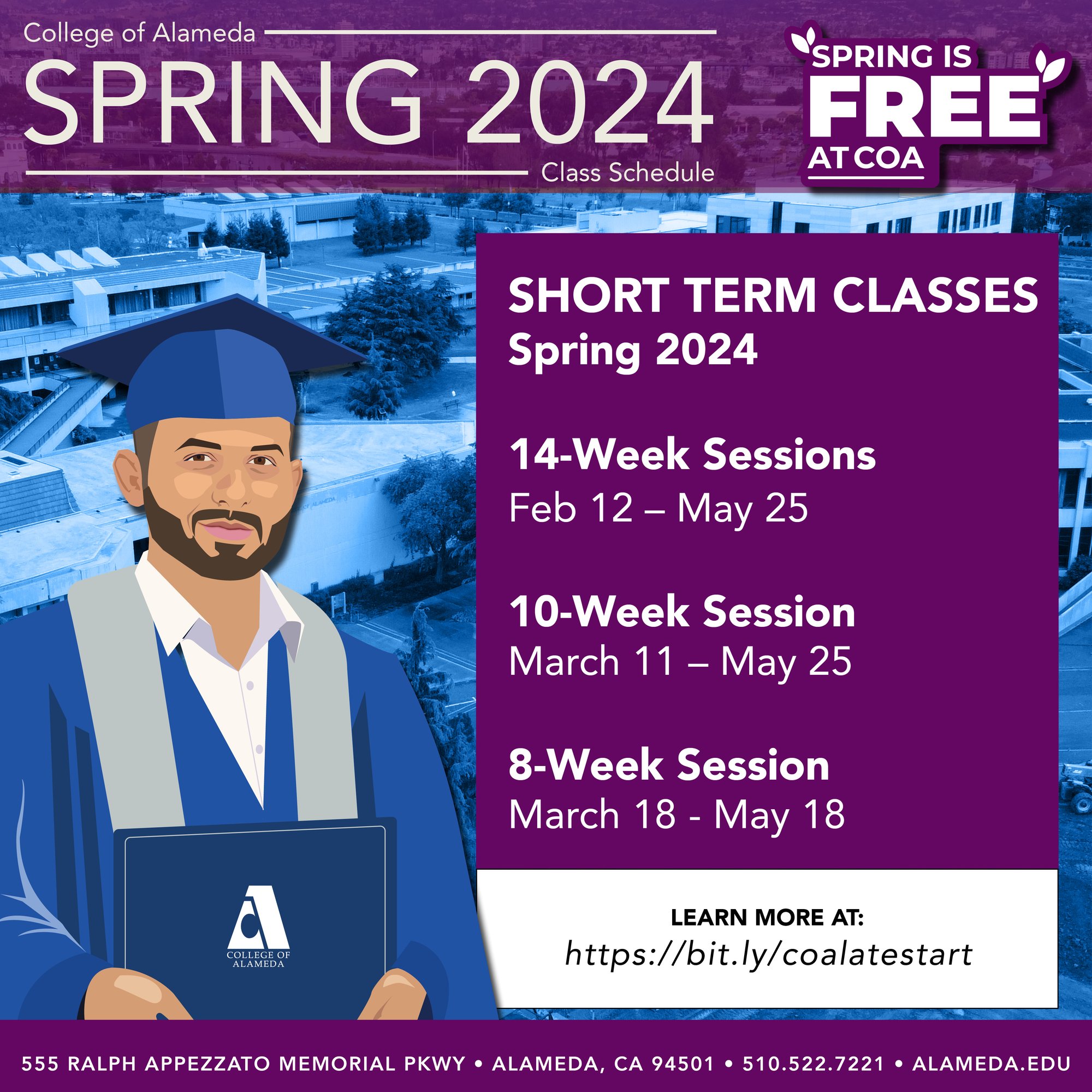 College of Alameda Spring 2024 Short Term Classes
