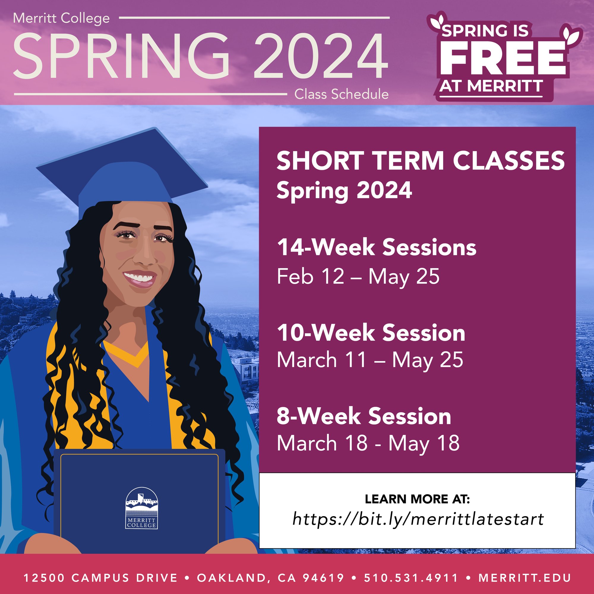 Merritt College Spring 2024 Short Term Classes