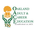 Oakland Adult & Career Education 150th Anniversary Logo